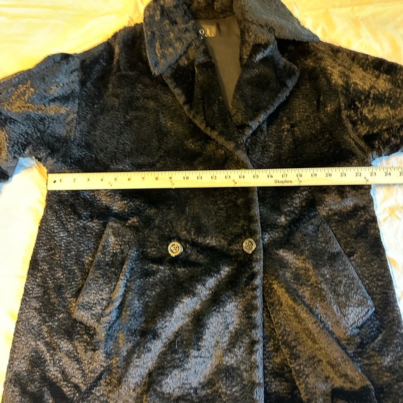 Vintage - XOE ‘s Women's Elegant Black Teddy Jacket/ Small - Oversized - Picture 10 of 15